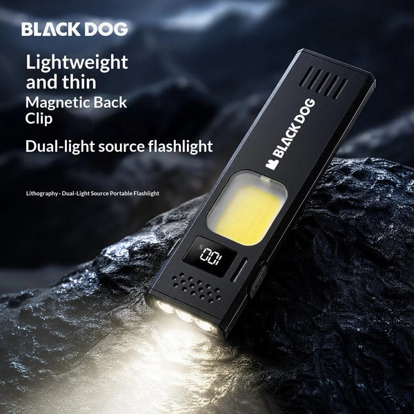 Blackdog Lithography Dual Source Portable Flashlight