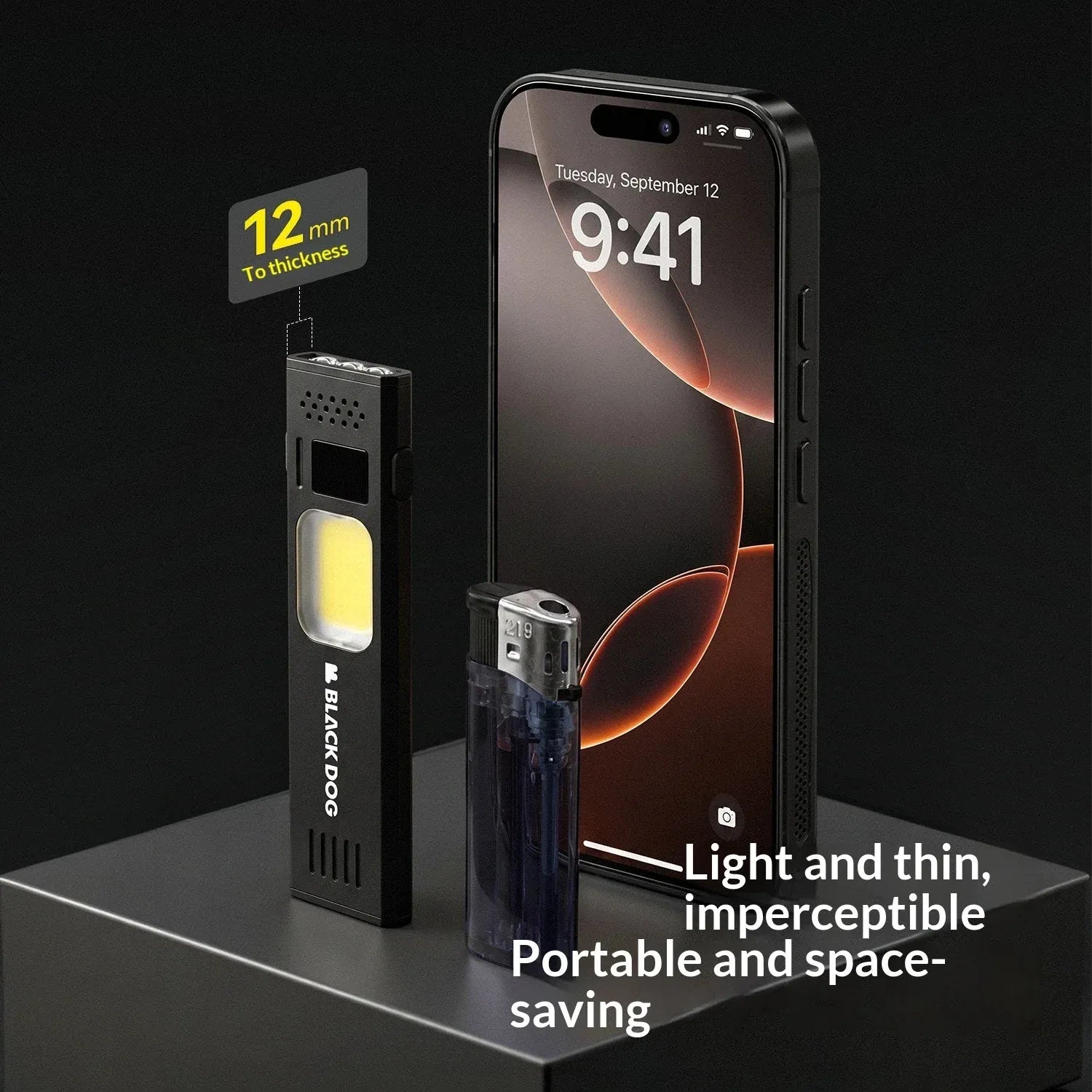 Blackdog Lithography Dual Source Portable Flashlight