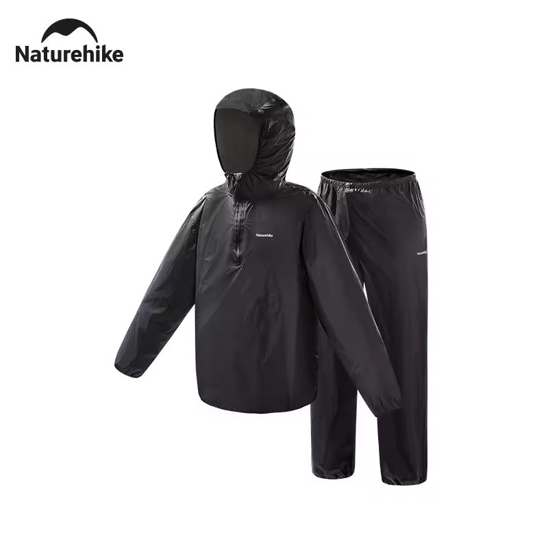 Naturehike Split Raincoat Black