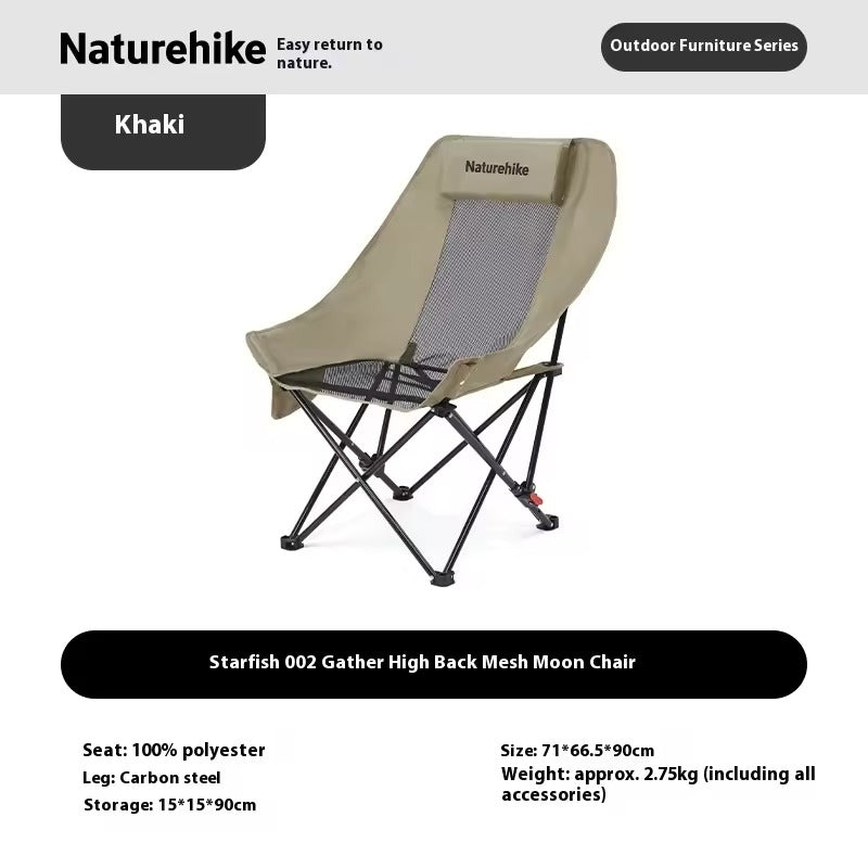Naturehike Sea Star 002 Gathered High back Mesh Moon Chair