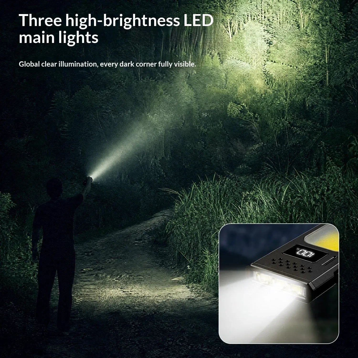 Blackdog Lithography Dual Source Portable Flashlight