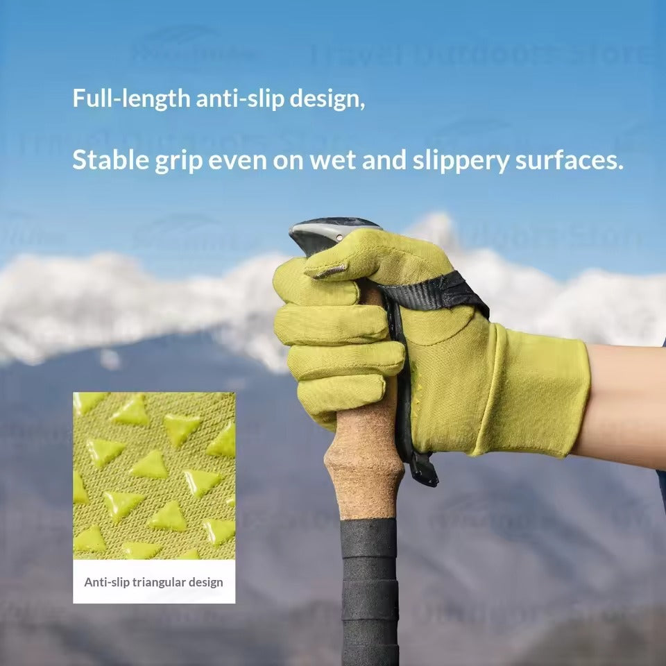 Naturehike Merino Wool Outdoor Gloves – Black