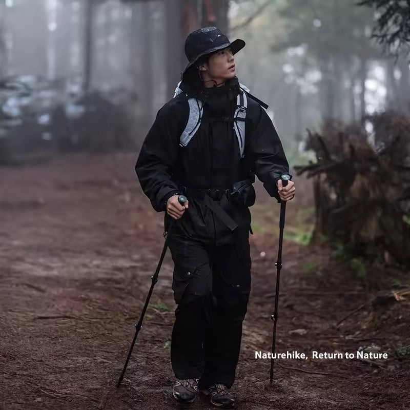 Naturehike Waterproof Wide-Brim Fisherman’s Hat – Black