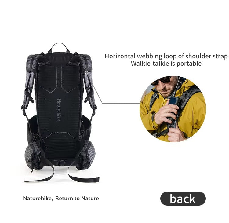 Naturehike Rock 2.0 Hiking Backpack 30L – Black