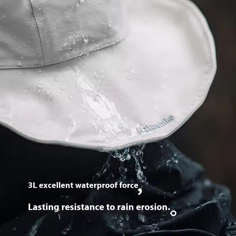 Naturehike Waterproof Wide-Brim Fisherman’s Hat – Black