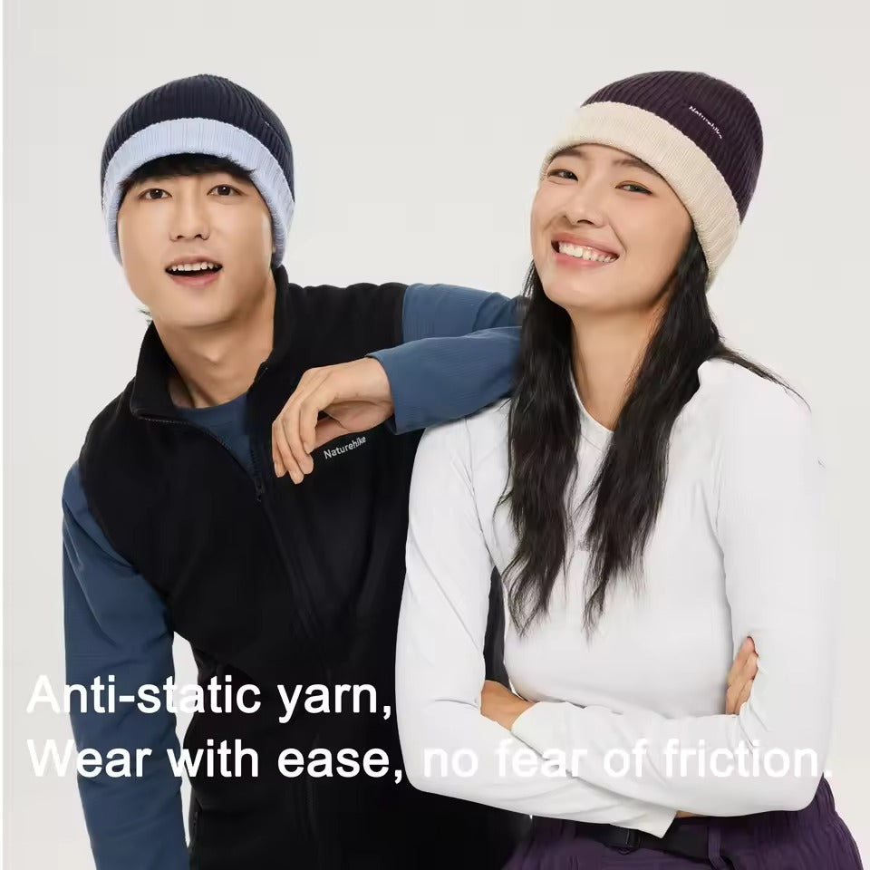 Naturehike Turn-Up Wool-Blend Knitted Cap – Dark Grey