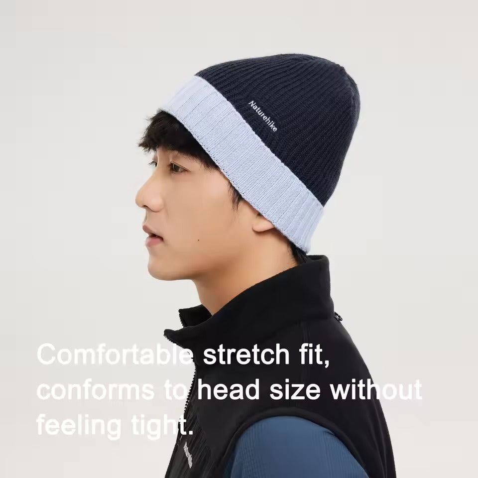Naturehike Turn-Up Wool-Blend Knitted Cap – Dark Grey