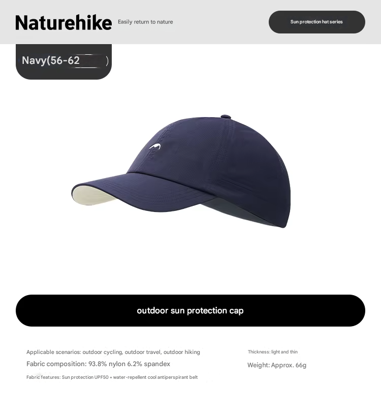 Naturehike Outdoor Breathable & Water-repellent Cap