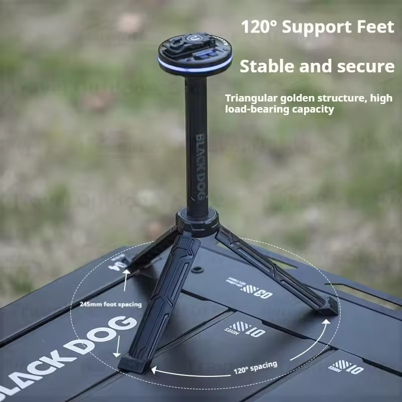 Blackdog Pan Tilt Portable Tripod Lamp Stand