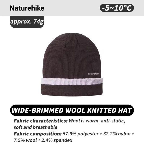 Naturehike Wide Brimmed Wool Knitted Cap