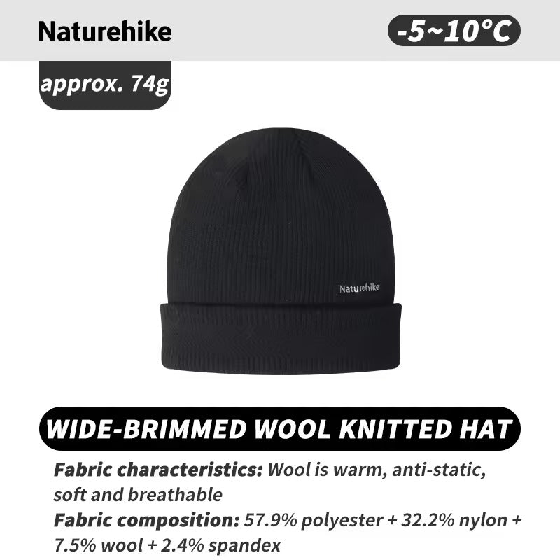 Naturehike Wide Brimmed Wool Knitted Cap