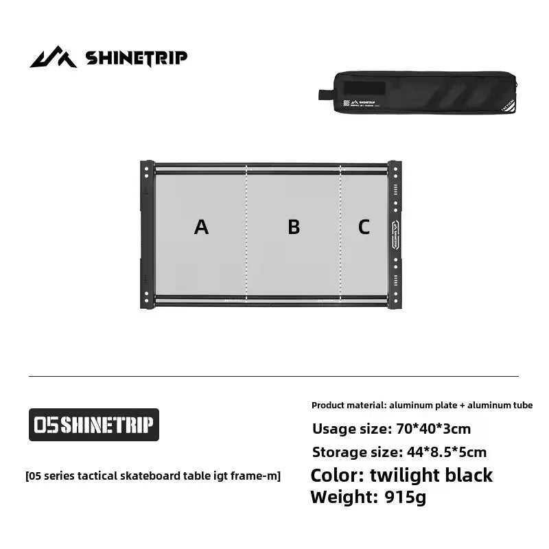 ShineTrip ST-05 Series Tactical Skateboard Table