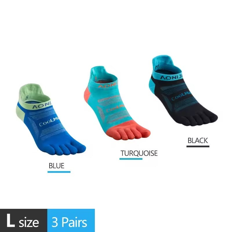 AONIJIE Five Fingers Socks 3/PK