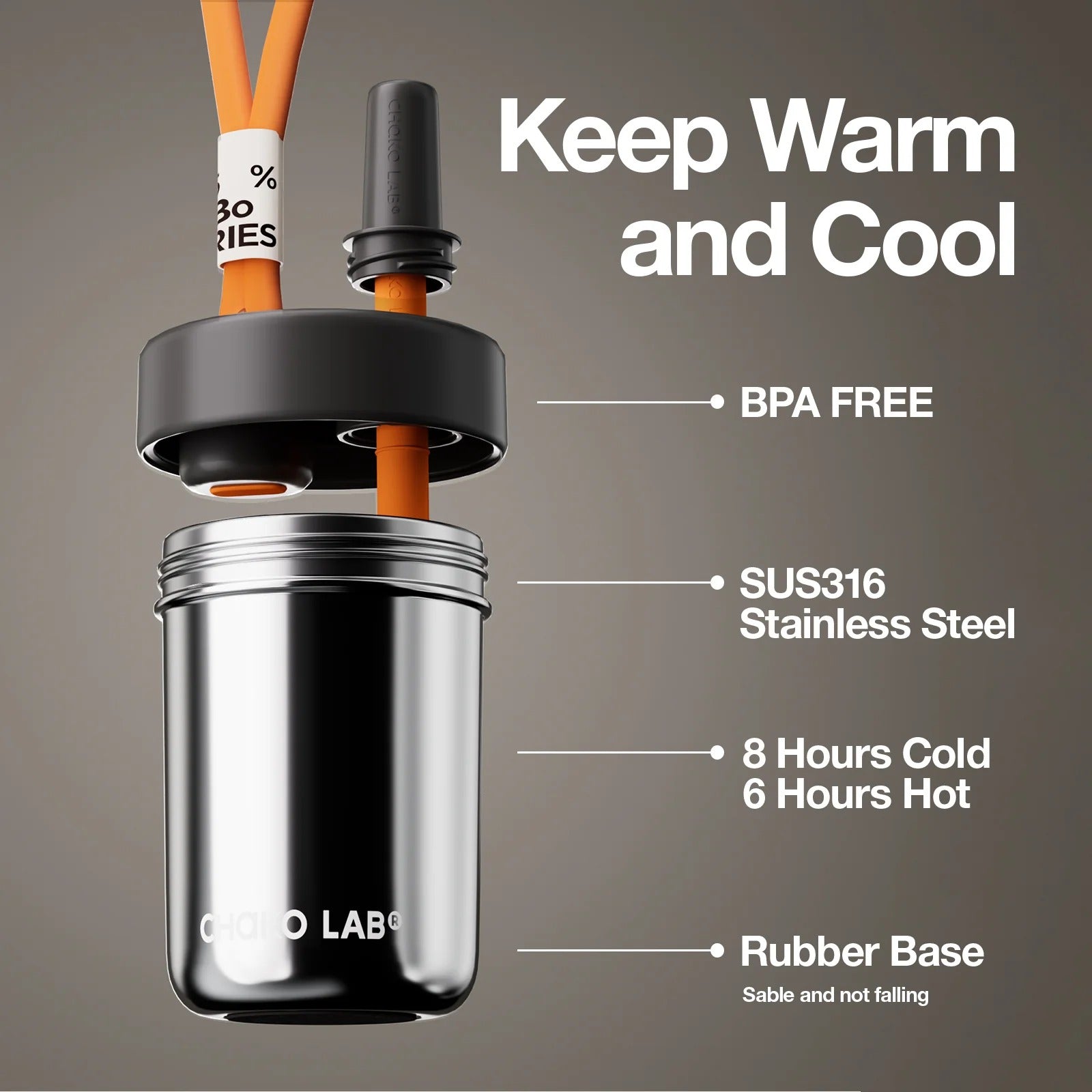 CHAKO LAB BOBO Stainless Steel Cup 0.48L