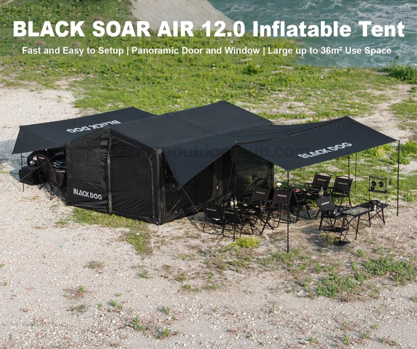 co air tent Blackdog Kunpeng Winged Inflatable Tent – GL Extra Enterprise