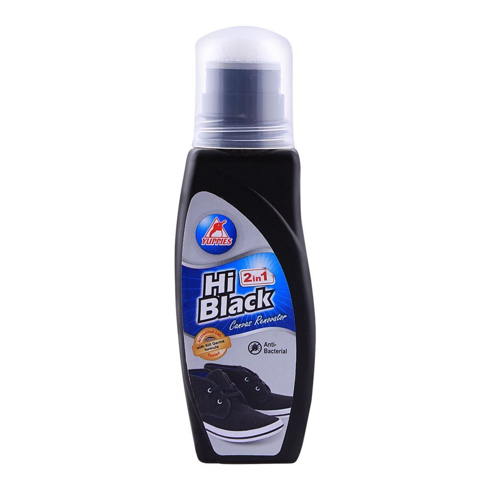 Yuppies Hi Black 2-in-1 Shoe Canvas Renovator 75ml