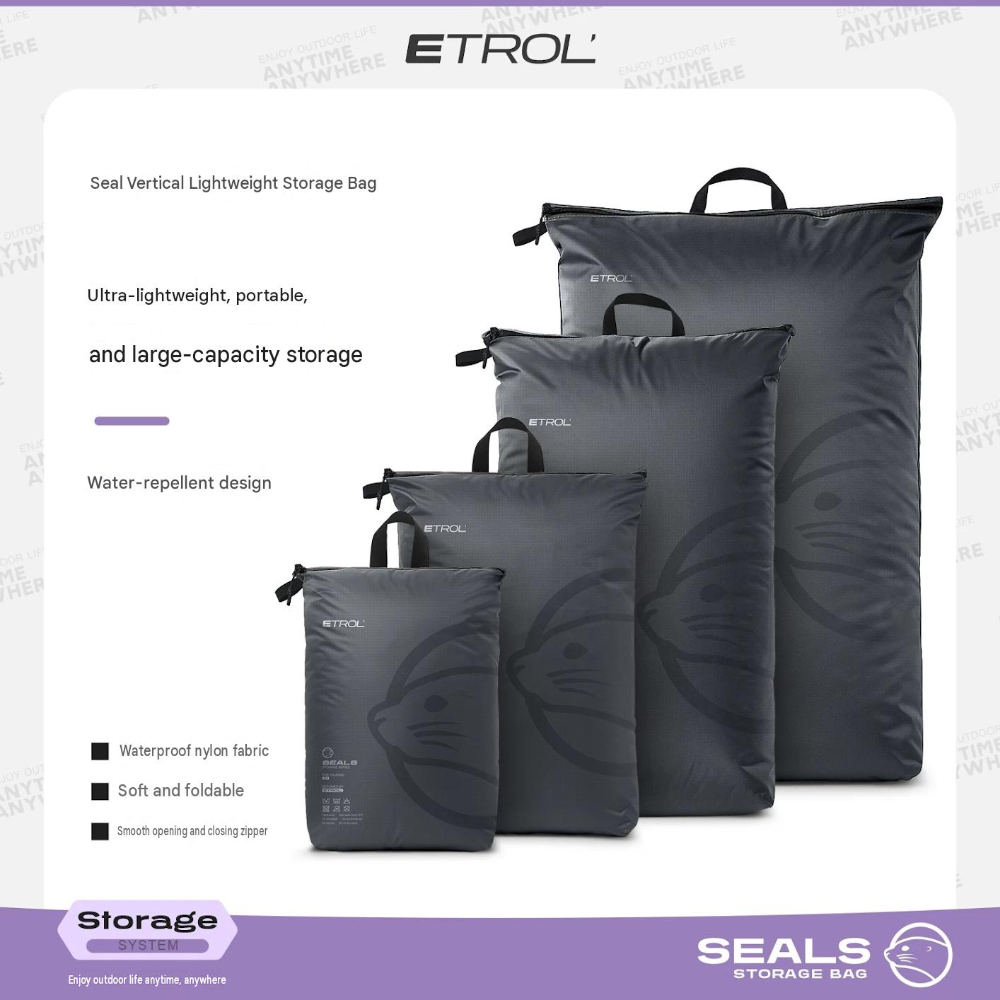 Etrol Vertical Nylon Storage Bag