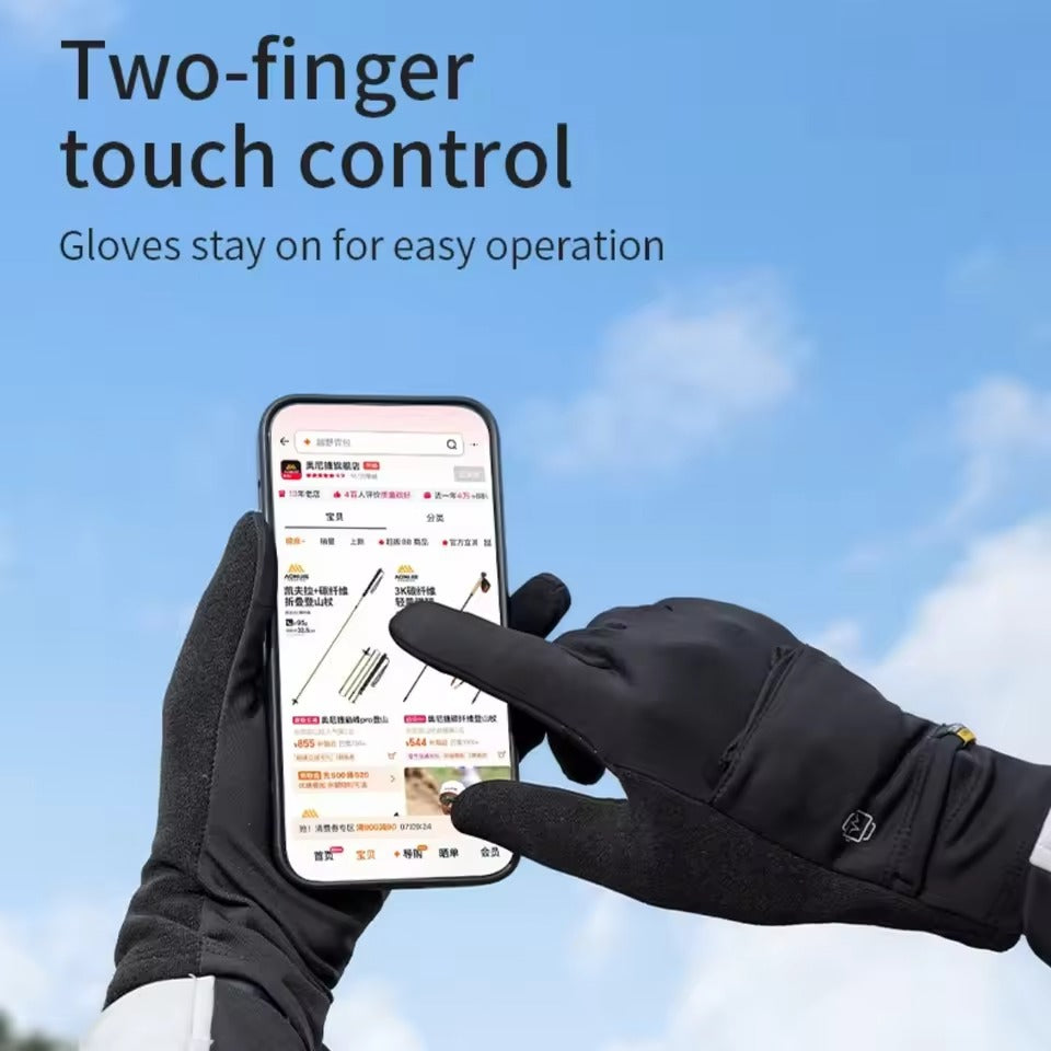 AONIJIE  Warm Winter Touchscreen Breathable Gloves-M62 Black