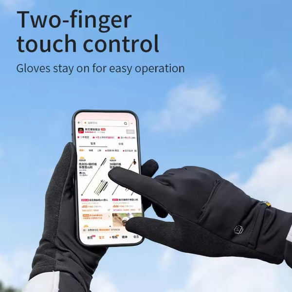 AONIJIE  Warm Winter Touchscreen Breathable Gloves-M62 Black