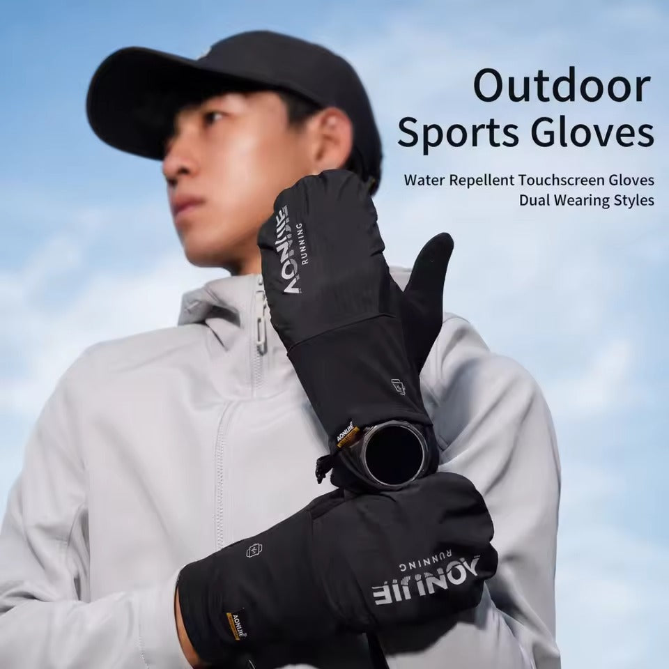 AONIJIE  Warm Winter Touchscreen Breathable Gloves-M62 Black