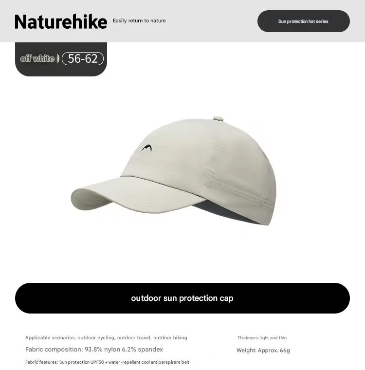 Naturehike Outdoor Breathable & Water-repellent Cap