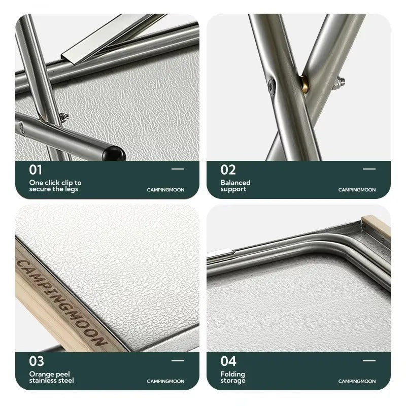 Campingmoon Bonfire Foldable Table