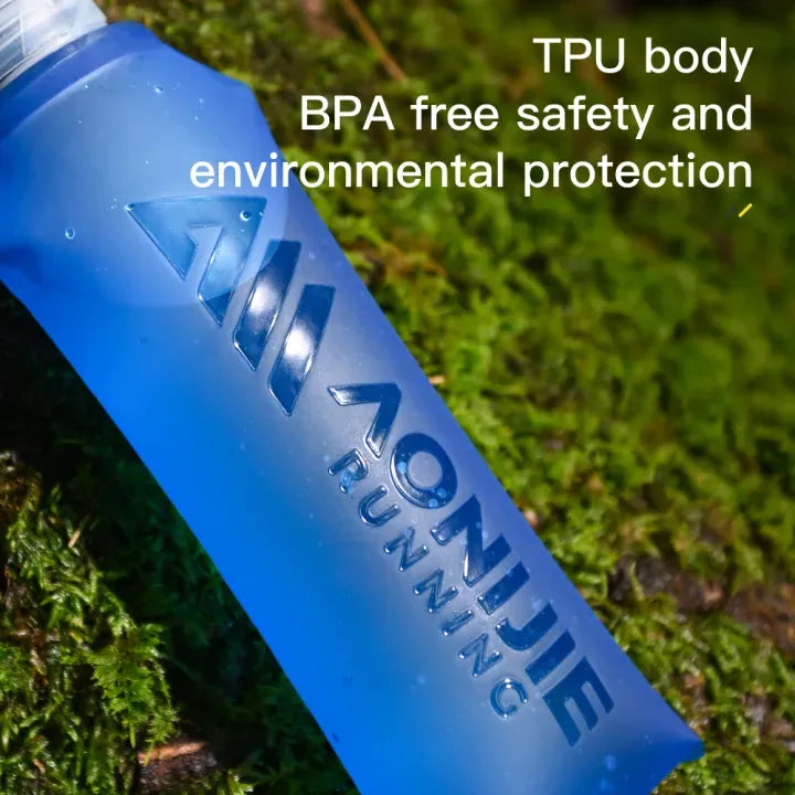 AONIJIE 250ml/500ml Foldable TPU Water Bottle, Soft Flask-SD31