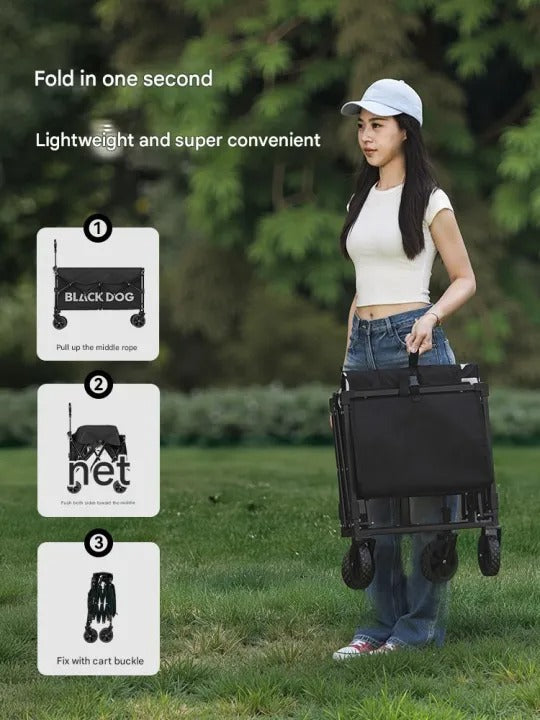 Blackdog Star Tracks Flat Folding Camping Cart