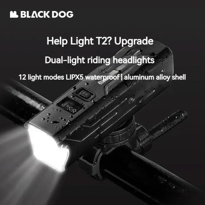 Blackdog Supporting Light T2 Dual Light Bicycle Front Lamp