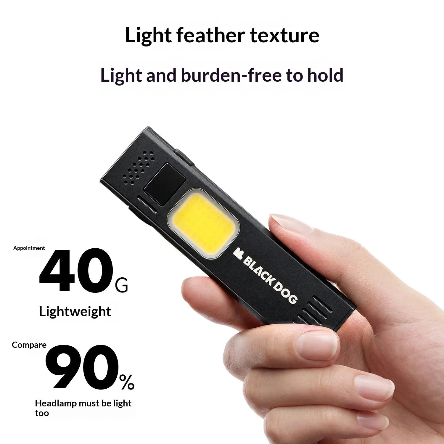Blackdog Lithography Dual Source Portable Flashlight