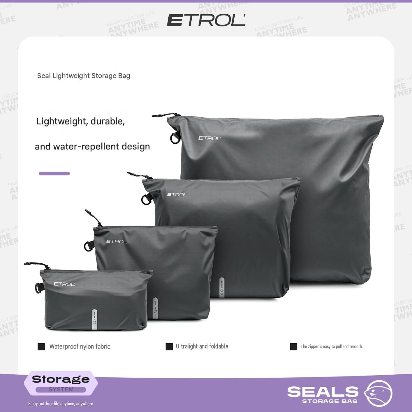 Etrol Horizontal Nylon Storage Bag