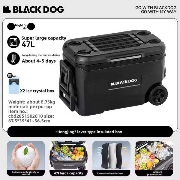 Blackdog Hengjing Wheeled Insulated Cooler Box