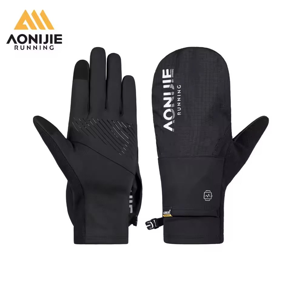 AONIJIE  Warm Winter Touchscreen Breathable Gloves-M62 Black