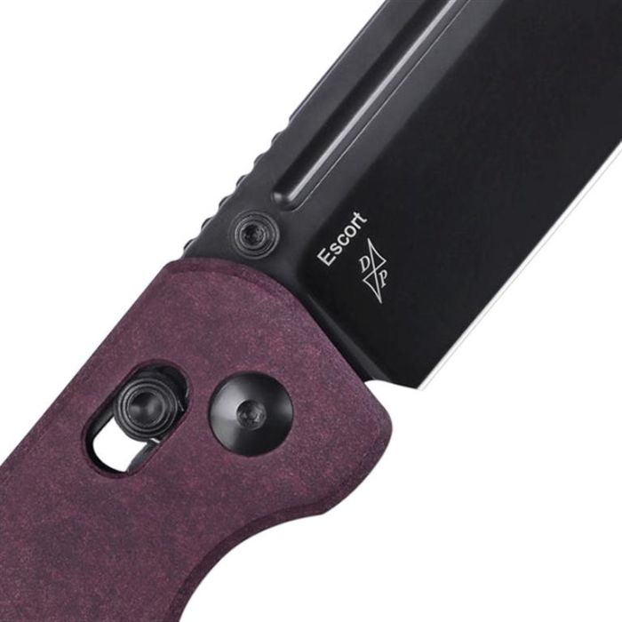 KIZER Escort 154cm Blade Redstone & Steel Liner 3.3"