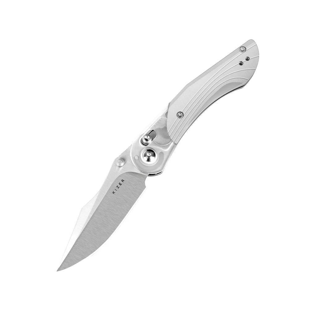 KIZER Mini Mystic Nitro-V Blade Acrylic & Aluminum & Clutch Lock 3.2"