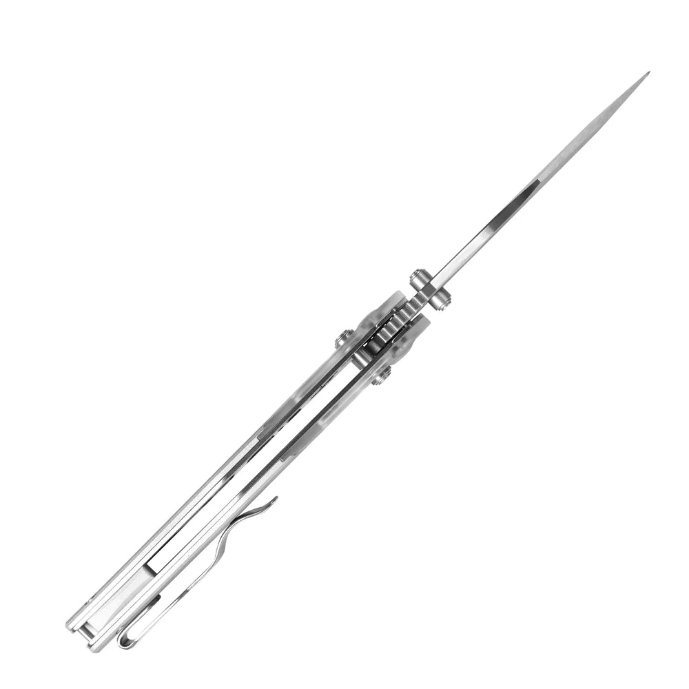 KIZER Mini Mystic Nitro-V Blade Acrylic & Aluminum & Clutch Lock 3.2"