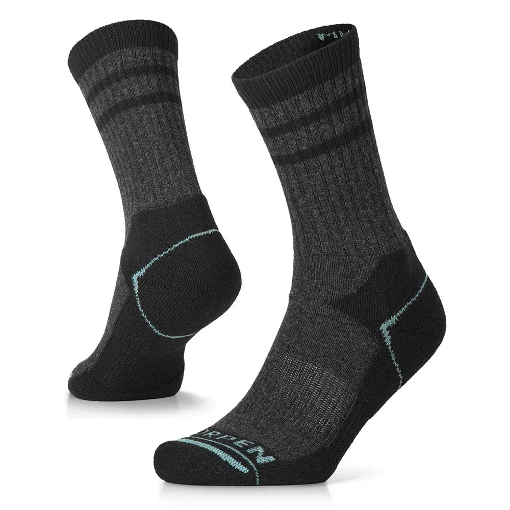 Lorpen Wool Hike 2 Pack Crew Socks Black (MH2PC)