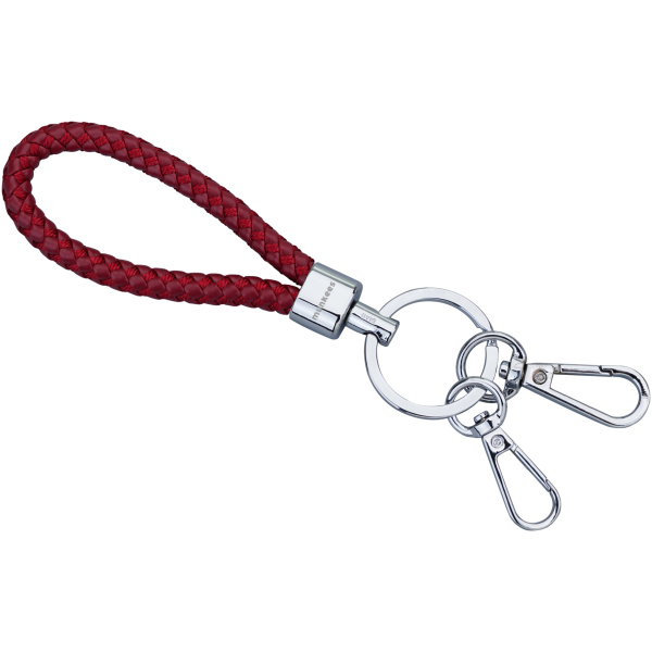 Munkees D Carabiner w/ Flat body Braided Keyring Double