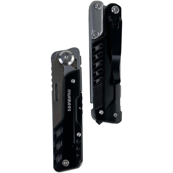 Munkees Multitool Knife and Scissors Black Line