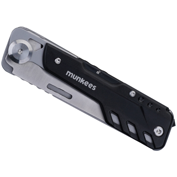 Munkees Multitool Knife and Scissors Black Line
