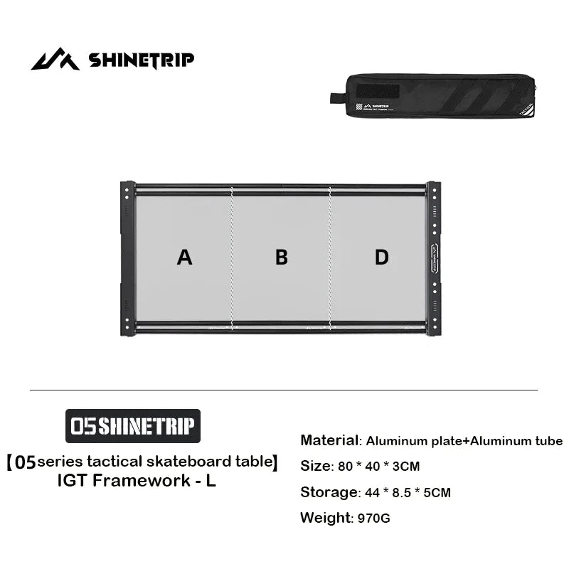 ShineTrip ST-05 Series Tactical Skateboard Table