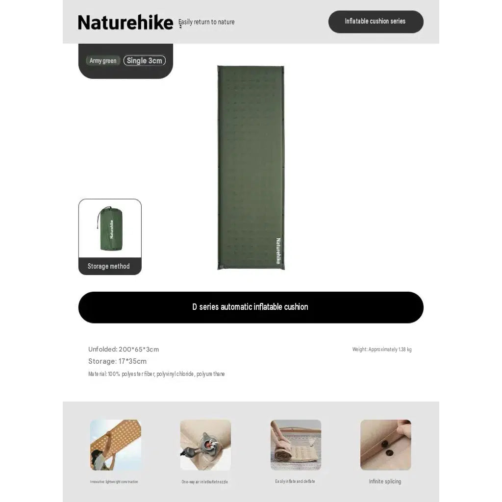 Naturehike D Series Self-Inflating Camping Mat