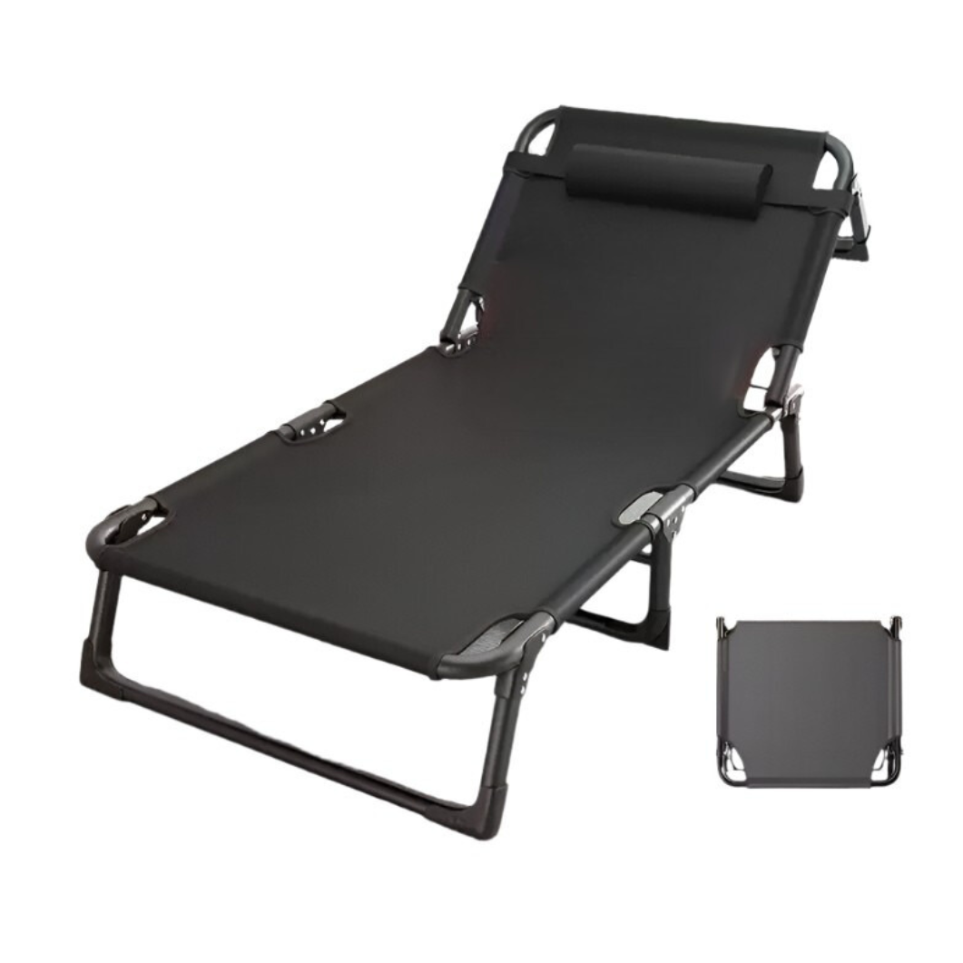 GL Extra Foldable Camping Bed Cot w/ Cushion