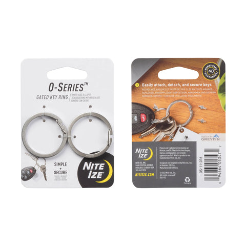 Nite Ize O-Series Gated Key Ring 2pk