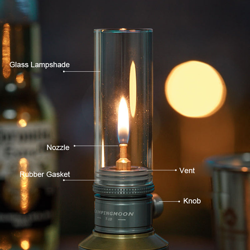 Campingmoon Gas Candle Lantern w/ Case