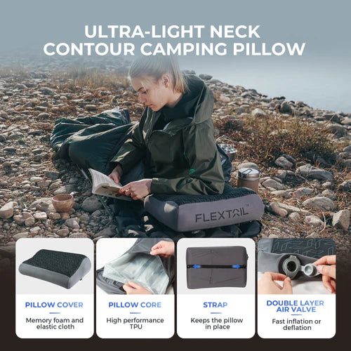 Flextail Zero Pillow - B Shape Inflatable Air Pillow
