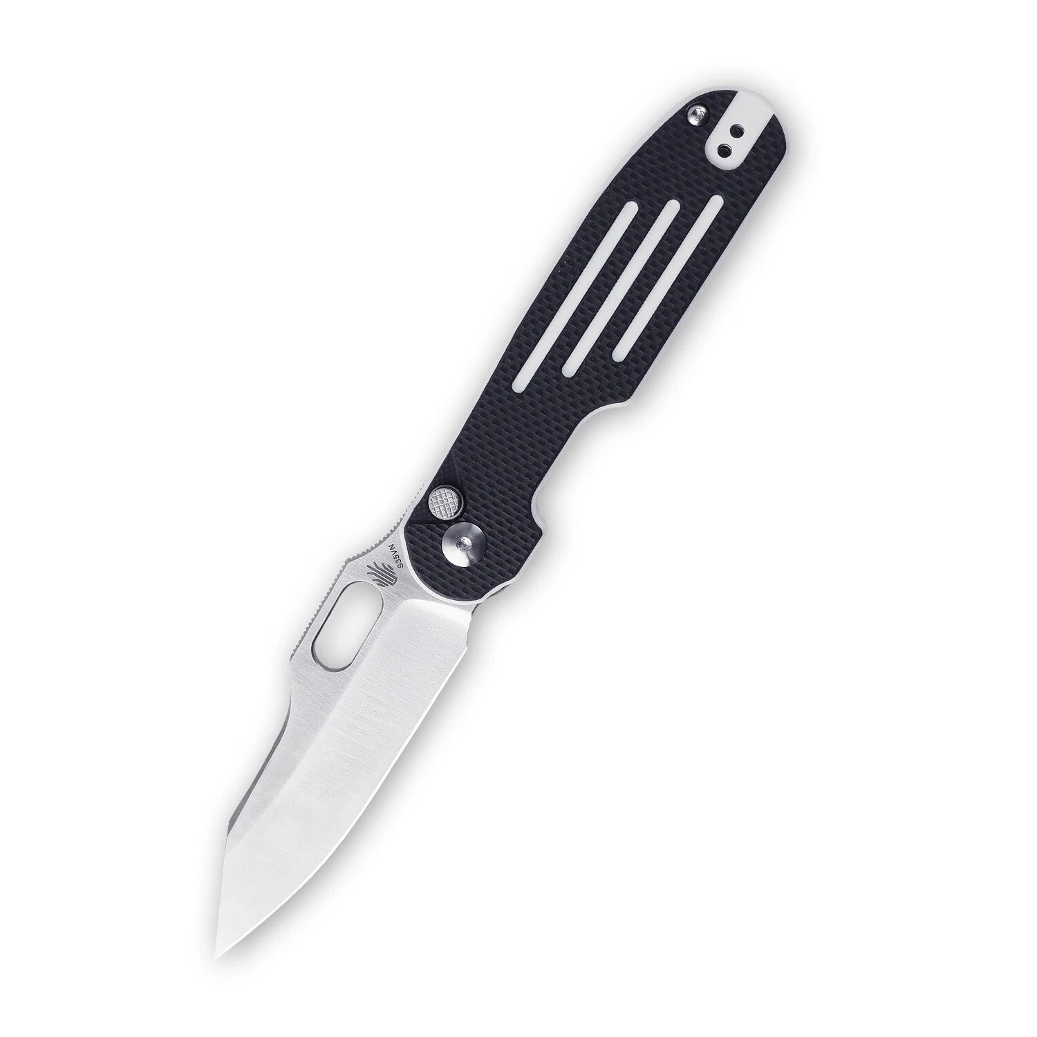 KIZER Cormorant S35VN Blade Black/White G10 Steel Liner 3.17"