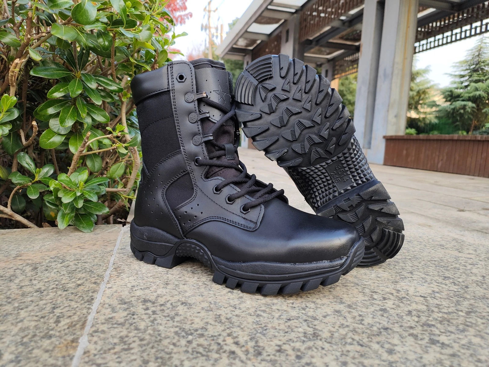 Gl Extra Tactical Boot w/ YKK Side Zip Black
