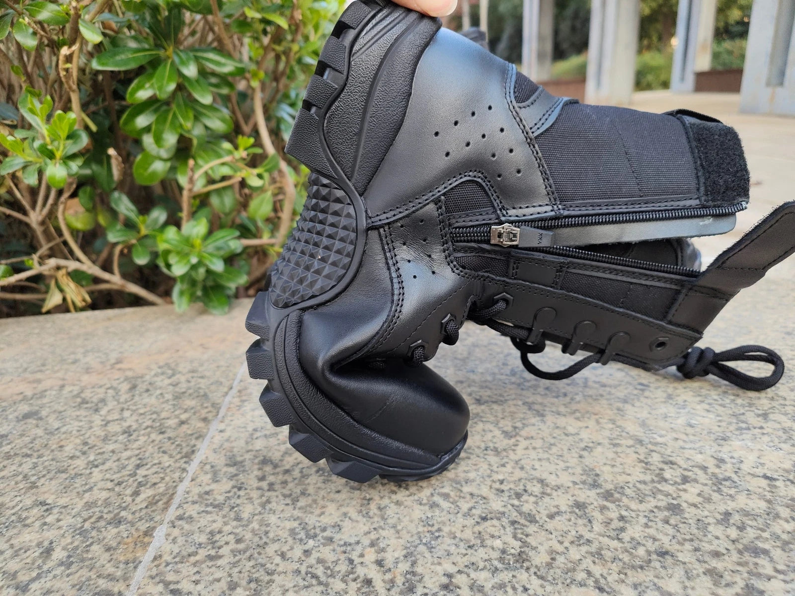 Gl Extra Tactical Boot w/ YKK Side Zip Black