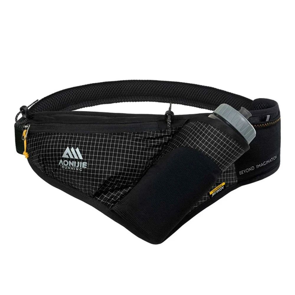AONIJIE Waterproof Waist Messenger Bag Black- FH2501
